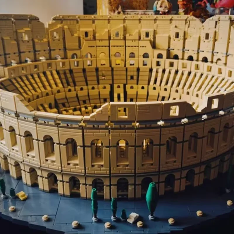 MOC 9036PCS 10276 Römische Kolosseum Architektur Bausteine Italien Stadt Modell Display Set Perfektes Geschenk und Heimdekoration