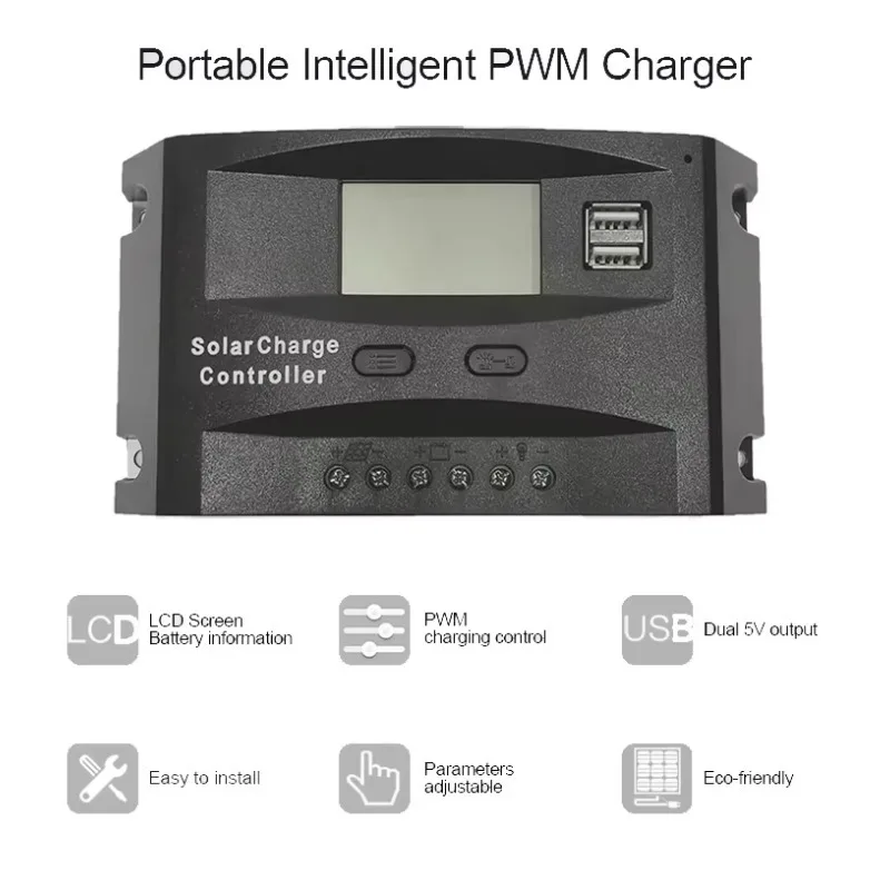 

PWM Solar Charge Controller PWM 12V 24V 50A Charge Controller Solar