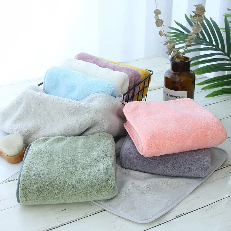 Soft Microfiber Face Towel 35x75cm Quick Dry Hair Hand Washcloth Adult Skin-friendly Absorbent Toallas Multi-color Toalha Simple