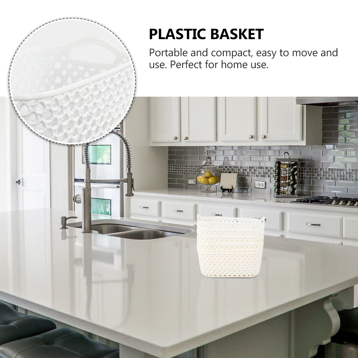 

5Pcs Plastic Storage Basket Mini Size Easy to Move Strong Load Capacity Organize Toiletries Cosmetics Daily Sundries Desktop