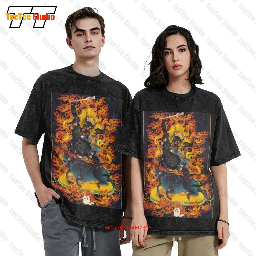 Kalarupa Bodhisattva Yoga Meditation Zen Buddhist Vintage Oversized T-Shirt JWN6