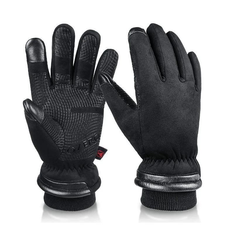 Men Women Winter Ski Gloves Waterproof Thickened Warm Gloves Motorcycle Riding Gloves Outdoor Winter Gloves
