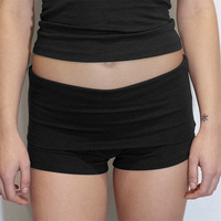 Lamuusaa y2k Shorts Women Summer Solid Color/Stripe/Leopard Print Low Waist Lounge Hot Pants 2000s Aesthetic Clothes Streetwear