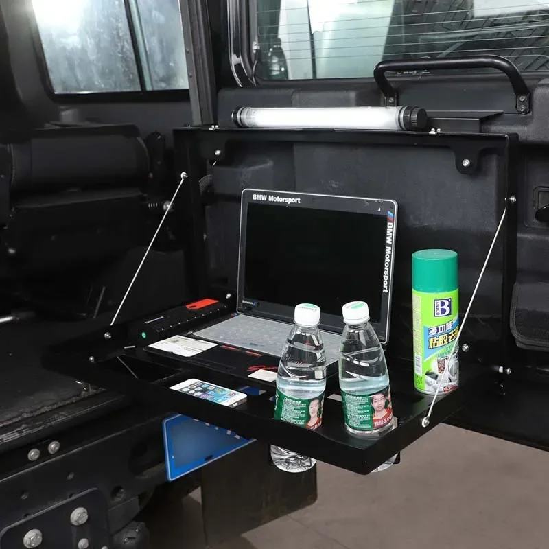

For Land Rover Defender 90 110 2004-2024 Aluminum alloy black car tailgate can foldable pallet rack car modification accessories