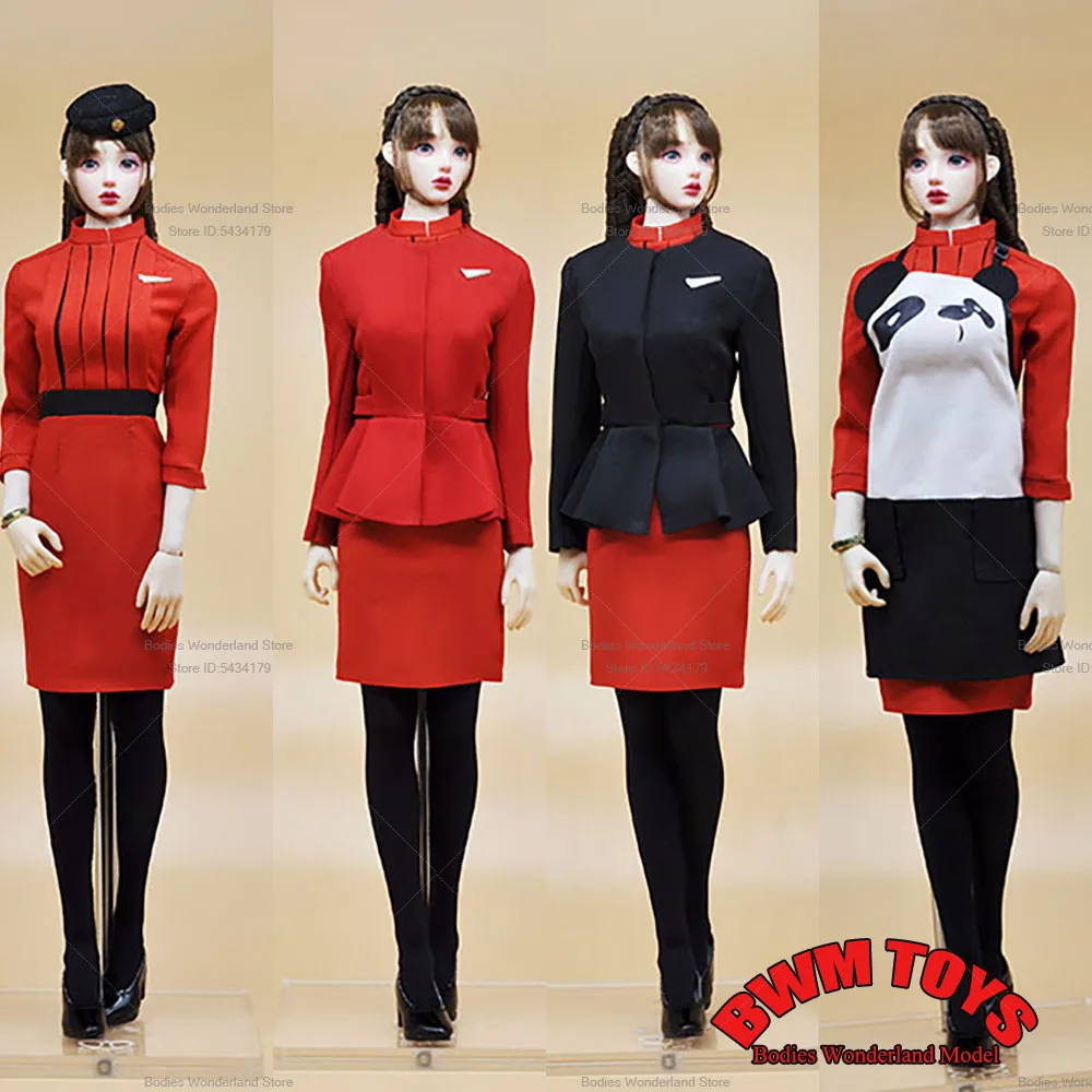 

In Stock CUKE TOYS MA-027 1/6 Scale Women C Airlines Flight Attendant Workwear Uniform Set For 12in Female Solider Action Figure