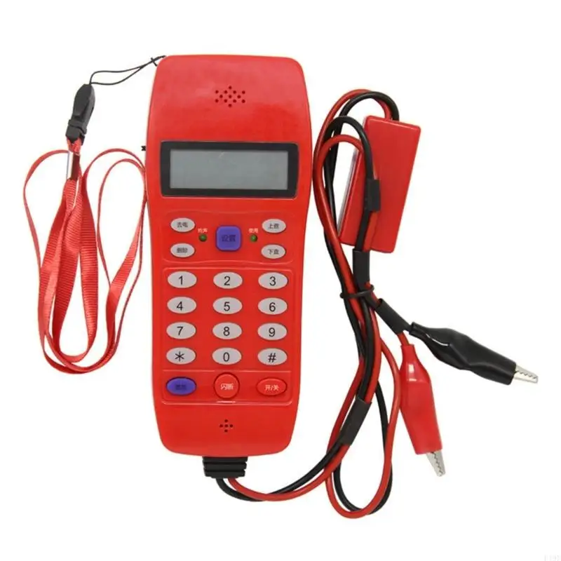NF-866 Telephone Phone Line Networks Cable Tester Butt Test Tester Linemans Tool Cable Set with Connectors Butt Tester F19E