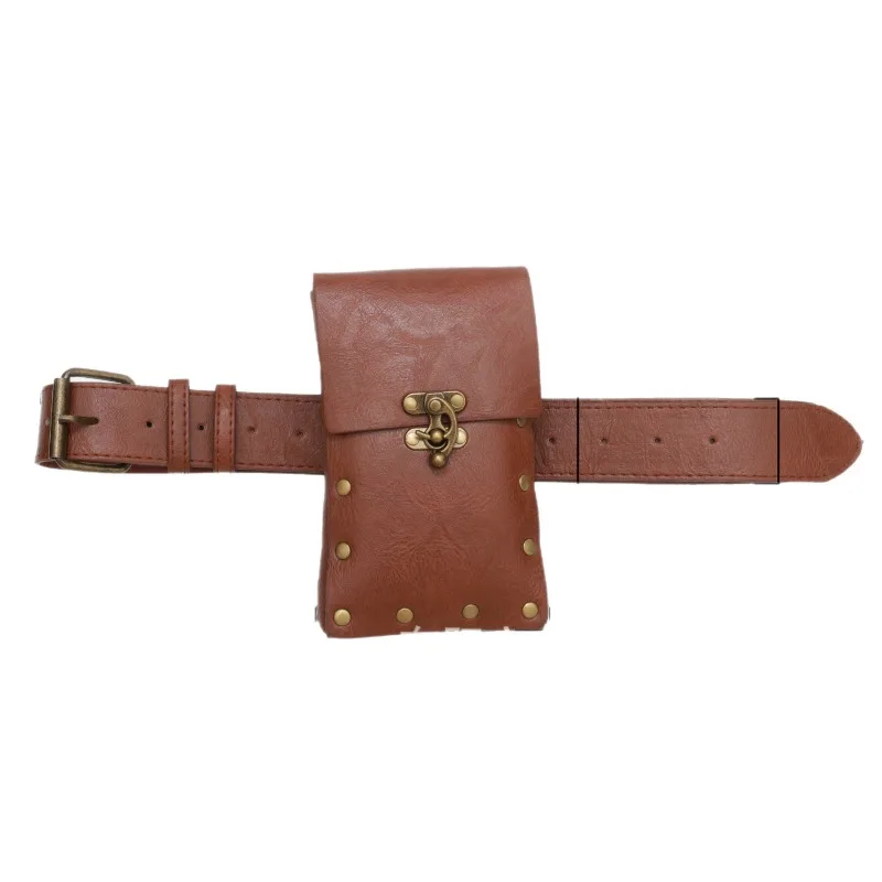 スチームパンク電話ポーチ中世ベルトルネッサンスコスプレ衣装アクセサリー