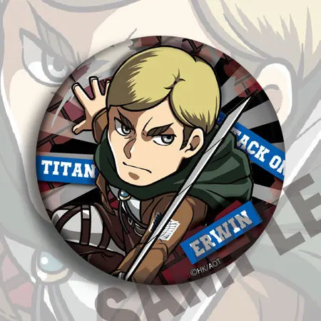 58mm kostiumy odznaka Mikasa Ackerman Armin Arlert Eren Jaeger Anime urządzenia peryferyjne kreatywne HD Cosplay DIY rekwizyty Hobby kolekcje