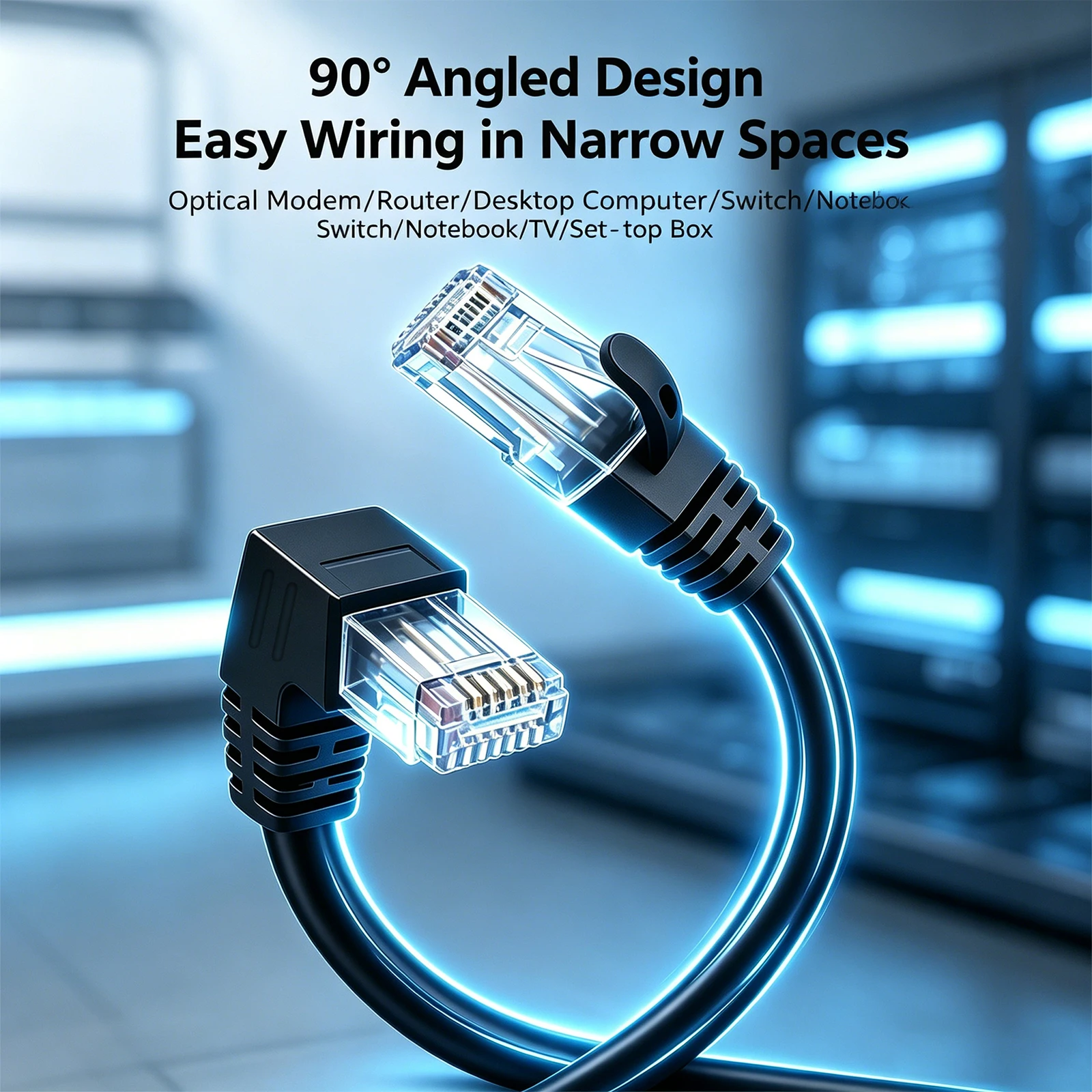 Kubie Cat6a RJ45 90 Degree Ang - огляд і ціна Patch Panel Cat6