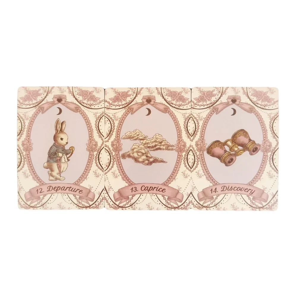 La Rosebelle Oracle, cartes faites pour être adorables et romantiques, 12 signes du zodiaque, comprend 1 carte spéciale, 10.4x7.3cm, 65 pièces