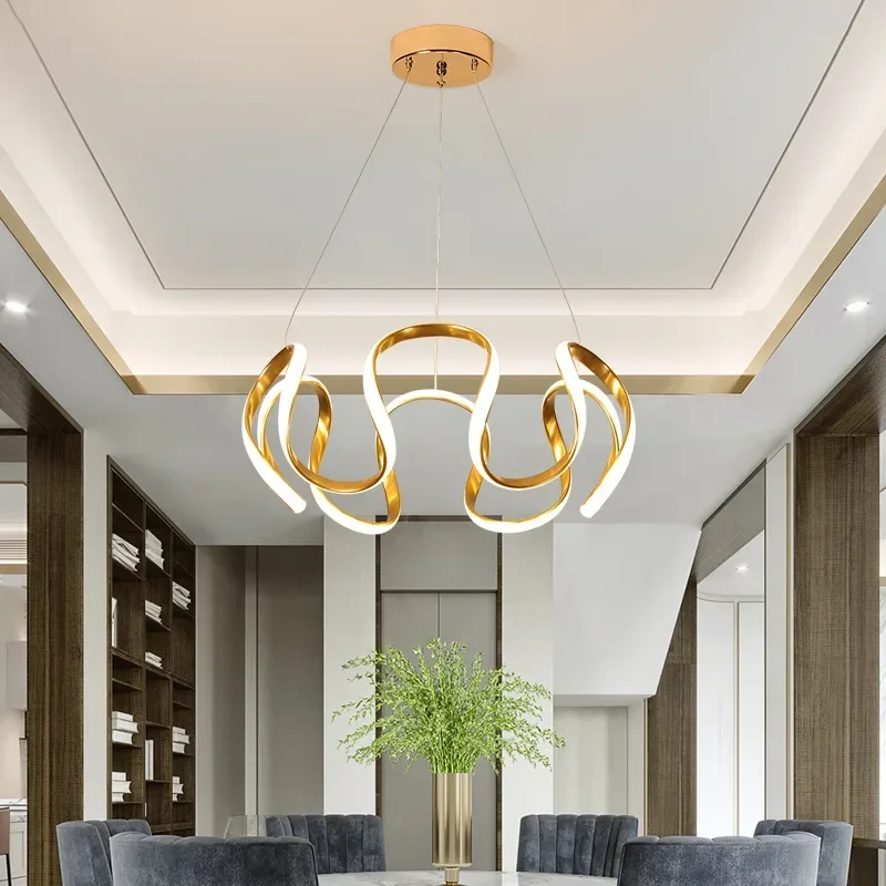 Modern LED Pendant Lights For Living Dining Room Table Hotel Bedroom Ceiling Chandelier Indoor Home Decoration Lighting Fixture