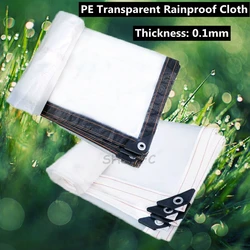 Película de PE transparente, tela impermeable para balcón, jardín, refugio impermeable, refugio para plantas suculentas, mantiene la temperatura, vela de sombra