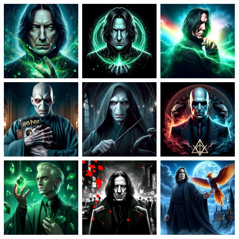 Fantasy Lord Voldemort And Severus Snape Harry Movie Diamond Painting Art Wizard World Cross Stitch Handmade Mosaic Home Decor