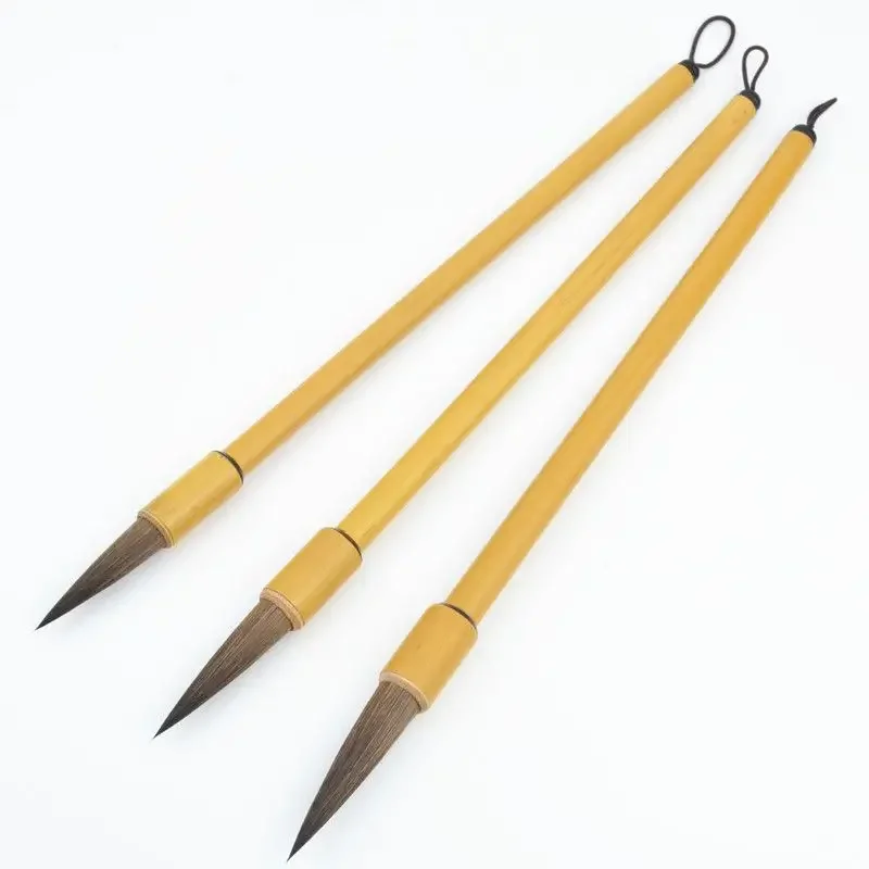 

Rat Whisker Hair Calligraphy Brush Pen China Chinese Regular Running Script Writing Brush for Beginner Set Traditional Chinese