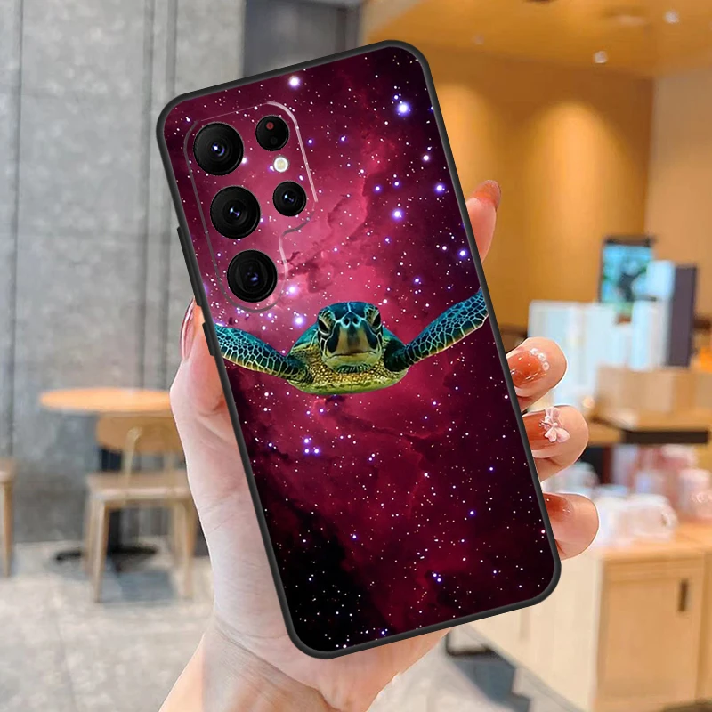 Nette Cartoon Turtles Fall Für Samsung Galaxy S23 S22 Ultra S20 S21 FE S9 S10 Hinweis 10 Plus Hinweis 20 ultra Abdeckung