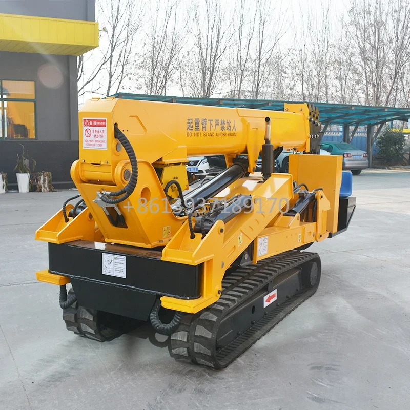 Electric Diesel Engine Dual Function Crawler Remote Control Spider Crane 3 Ton