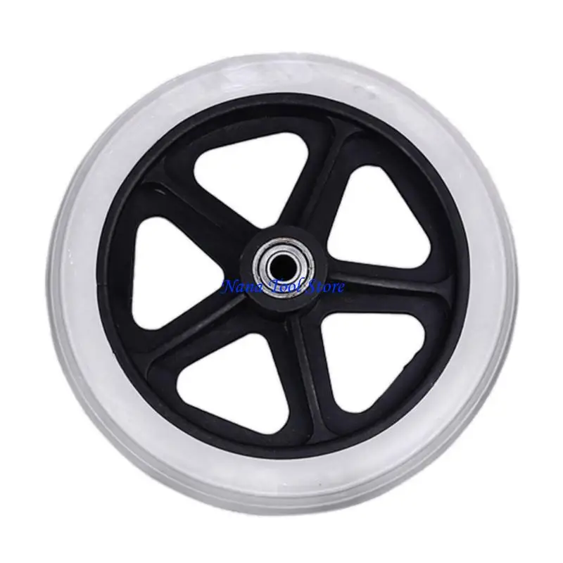 

31GJ 2 шт., переднее колесо для инвалидной коляски, универсальное колесо с твердой шиной, легко устанавливается