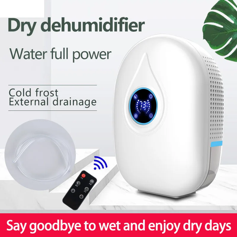 

110V-240V Air Dehumidifier Silent Basement Bedroom Villa Dryer Air Dryer Bucket Full Shut-Off Purifier With remote control