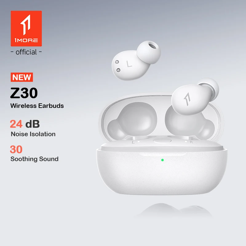 

1MORE Z30 Sleeping Earbuds TWS Bluetooth Earphones BT5.3 24dB Noise Isolation Lightweight Build 32H Playtime