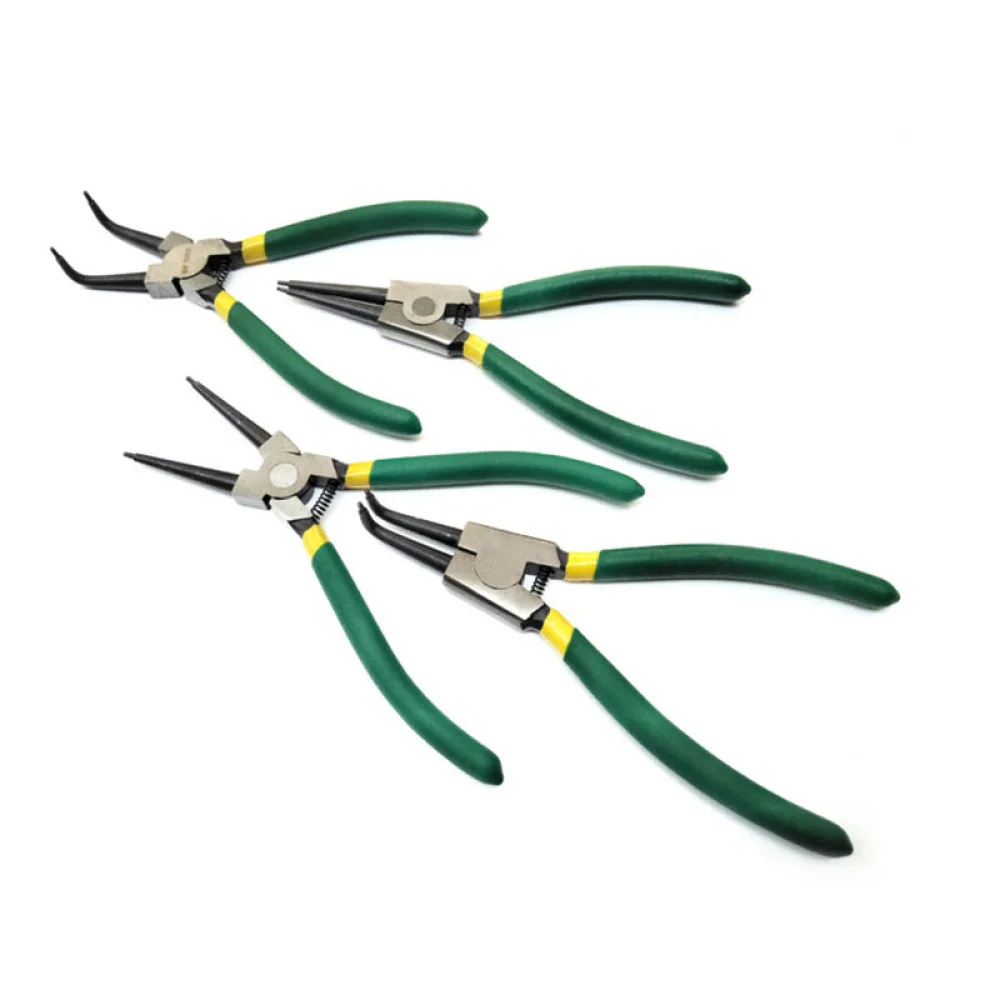 4pcs 7'' Internal External Circlip Pliers Combination Multi Functional Tools Snap Ring Pliers Set Retaining Install Clip Tools