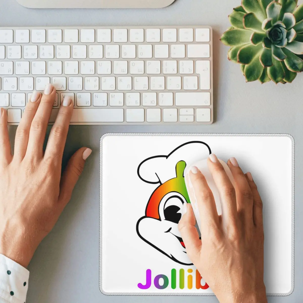 Alfombrilla de ratón JOLLI BAE PRIDE JOLLIBEE, alfombrilla para teclado de ordenador, alfombrilla para ratón, Gamer, PC, portátil, escritorio, accesorios de oficina, alfombrillas para mesa