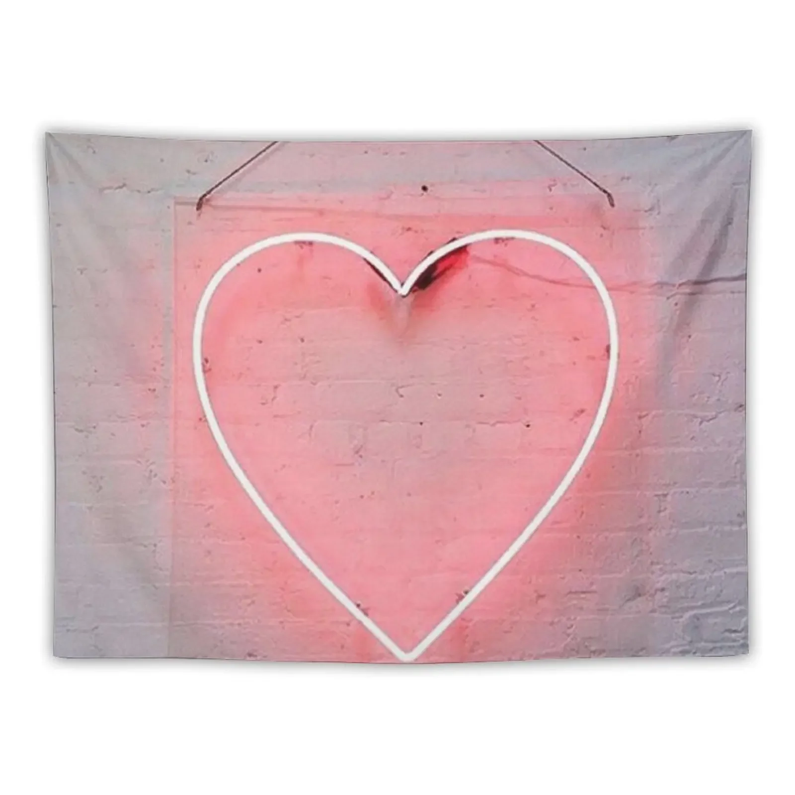 

The Neon Heart Tapestry Room Aesthetic Home Decorating Cute Room Decor Wall Coverings Tapestry