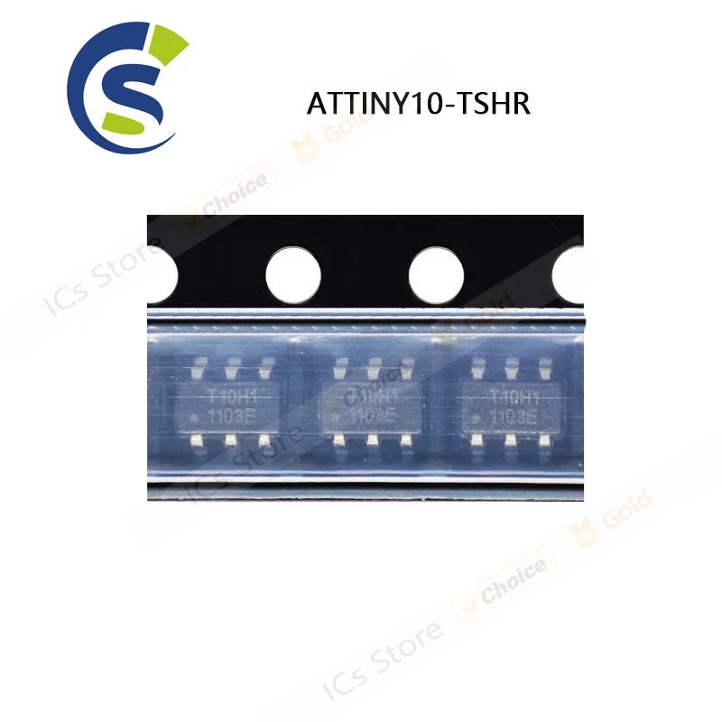 5PCS 100% Neue ATTINY10-TSHR ATTINY10 T10E T10H1 sot23-6 Chipsatz