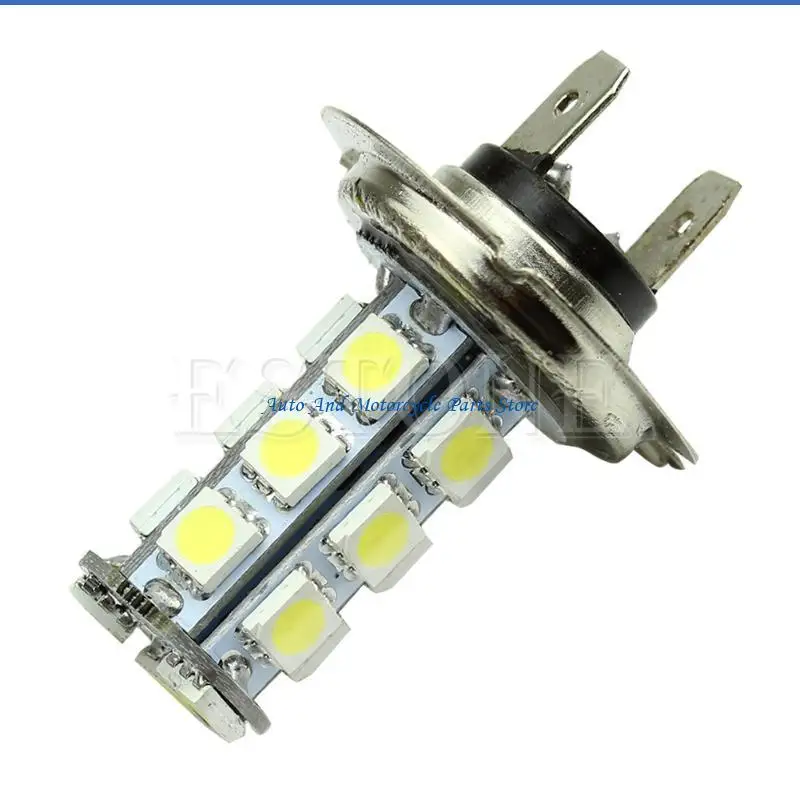 P9FD High Low Beam Driving LED Headlight DC12V H7 5050 18 LED Fog Light Dustproof
