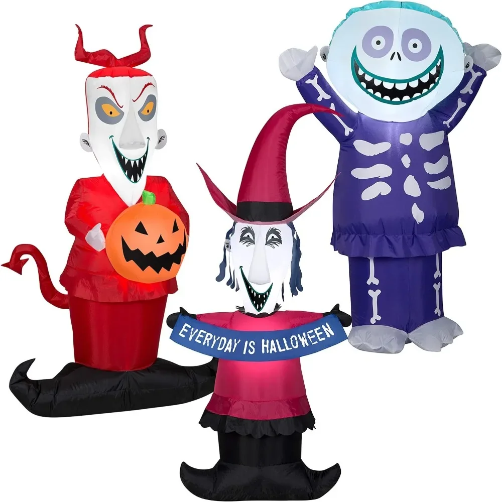 

Nightmare Before Christmas Combo Pack Airbown Halloween Lock Shock and Barrel 4 ft Tall