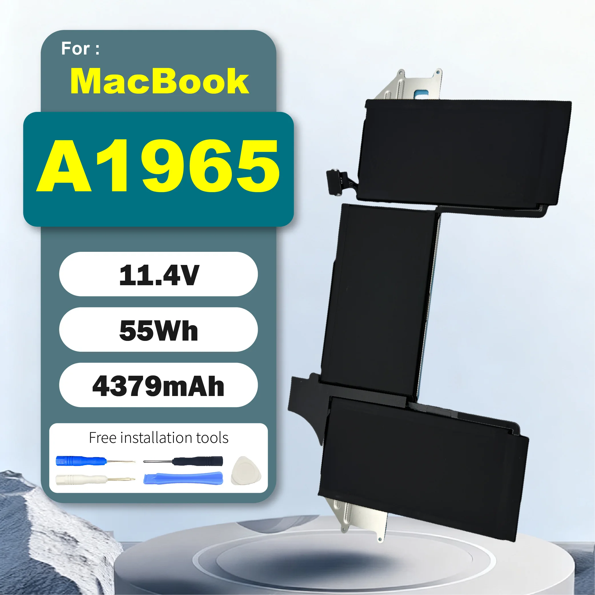 

A1965 11.4V 55Wh Battery For MacBook Air 13 inch Retina A1932 (2018-2019) A2179 2020 (EMC 3184 3302)