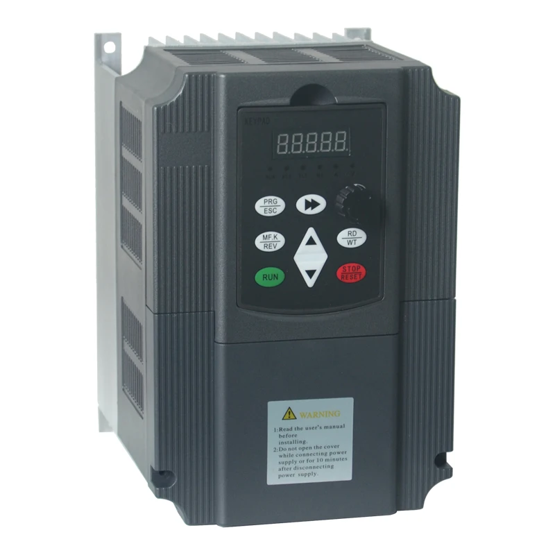 HOT! 0.75KW/1.5KW/2.2KW/3KW/4KW/5.5KW/7.5KW Single-phase Inverter Output 3-Phase VFD Frequency Converter Adjustable Speed 220V