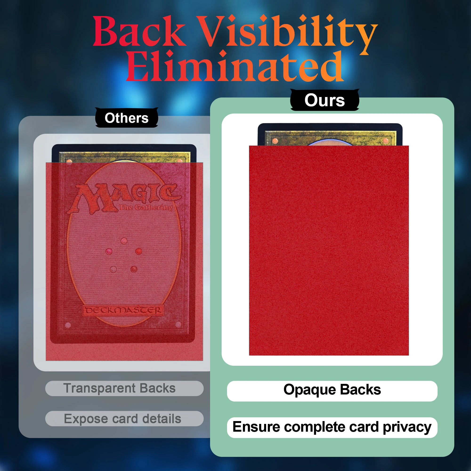 600 قطعة من حافظات البطاقات، أكمام بطاقات التداول المزدوجة غير اللامعة متعددة الألوان مع ظهر غير شفاف وحاجز ناعم، لـ CCG وTCG وبطاقات الألعاب #3