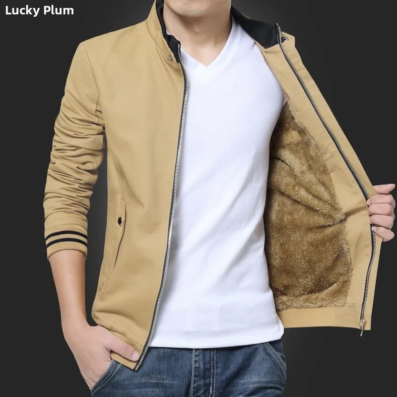 

Мужская куртка Luy Plum Thiened Fce с внутренним приталенным воротником-стойкой, теплая рабочая одежда, модное корейское зимнее пальто