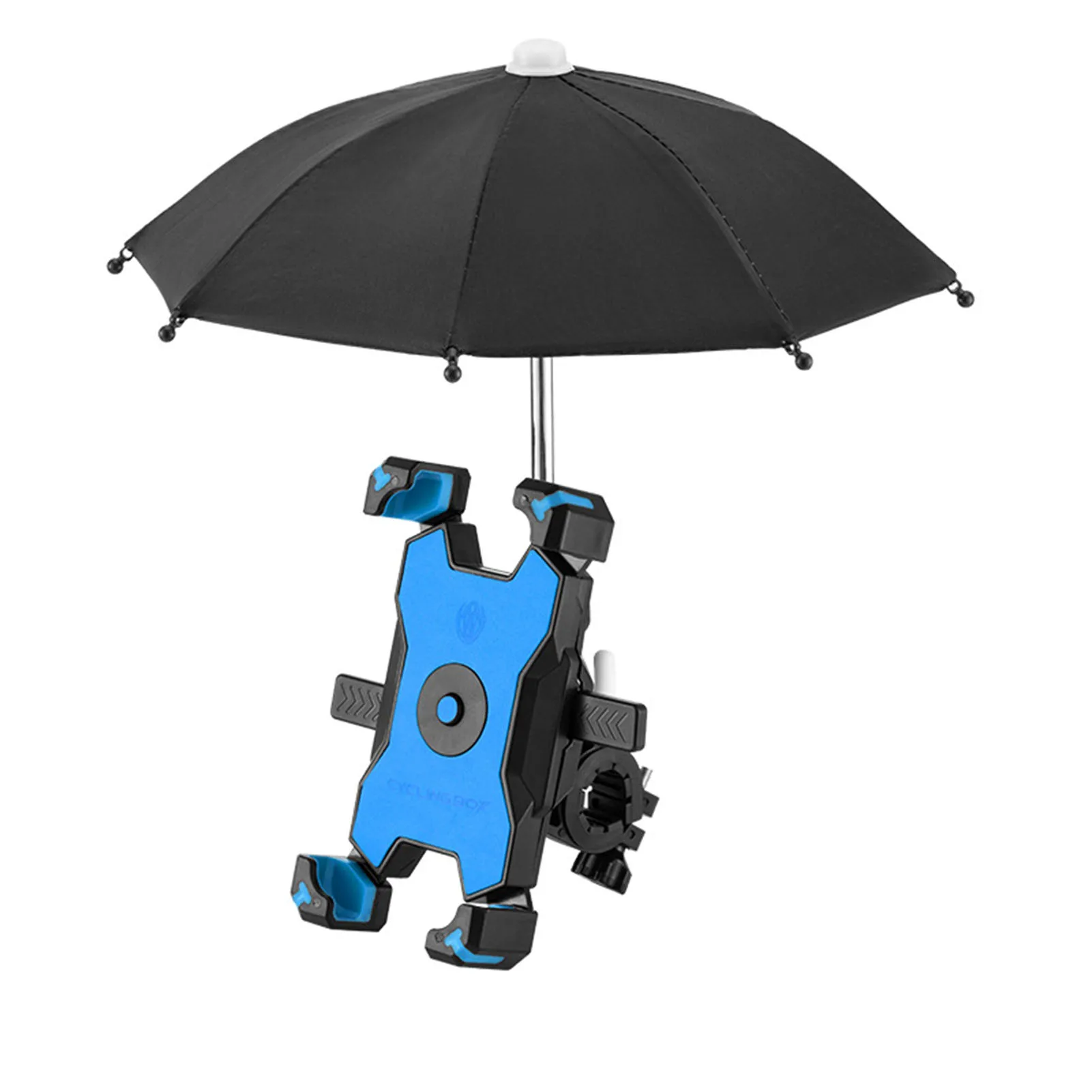 Adjustable Riding Phone Holder Umbrella 360° Rotation Adjustable Angle Holder for Takeaway Rider Safe Cycling