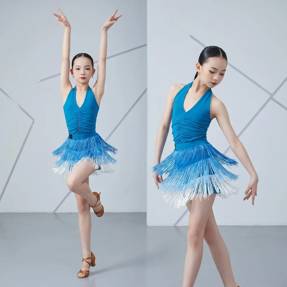 girls-latin-dance-clothes-new-neck-daily-practice-training-skirt-with-suspender-body-suit-fringed-design-for-dance-practice