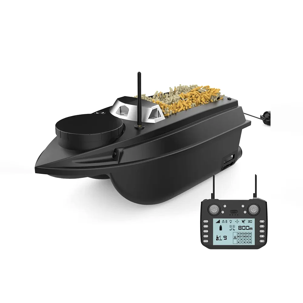 

New 12V 20Ah 180 Points 800m RC Autopilot GPS Bait Boat Catamaran Style Fishing Trawler
