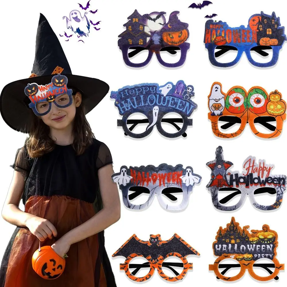Persoonlijkheid Vleermuizen Halloween Brillen Frame Pompoenen Cosplay Props Ghost Grappige Bril Papier Halloween Cosplay Props Kinderen
