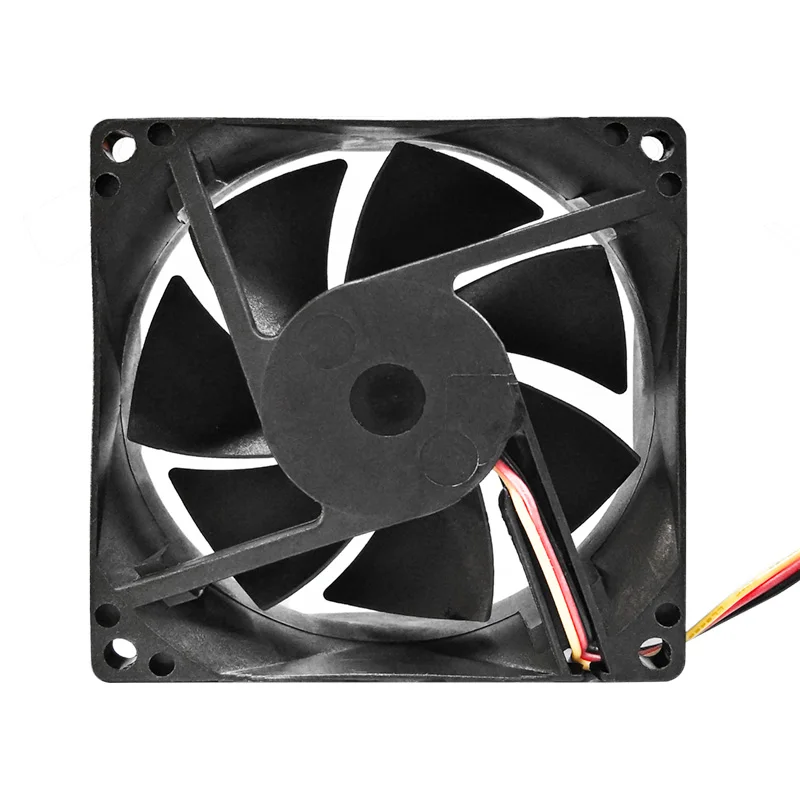 COOLCIRC BZG 8cm 80mm PC Fan DC 12V 3Pin Low Noise Cooling fan Computer Case Fan Cooler With 4 short screws and 4 glue nails