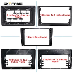 SKYFAME 12.3/9 Inch To 10 Inch To 9 Inch Transitio Frame Android Radio Fascia Adapter For Audio Dash Fitting Panel Frame Kit