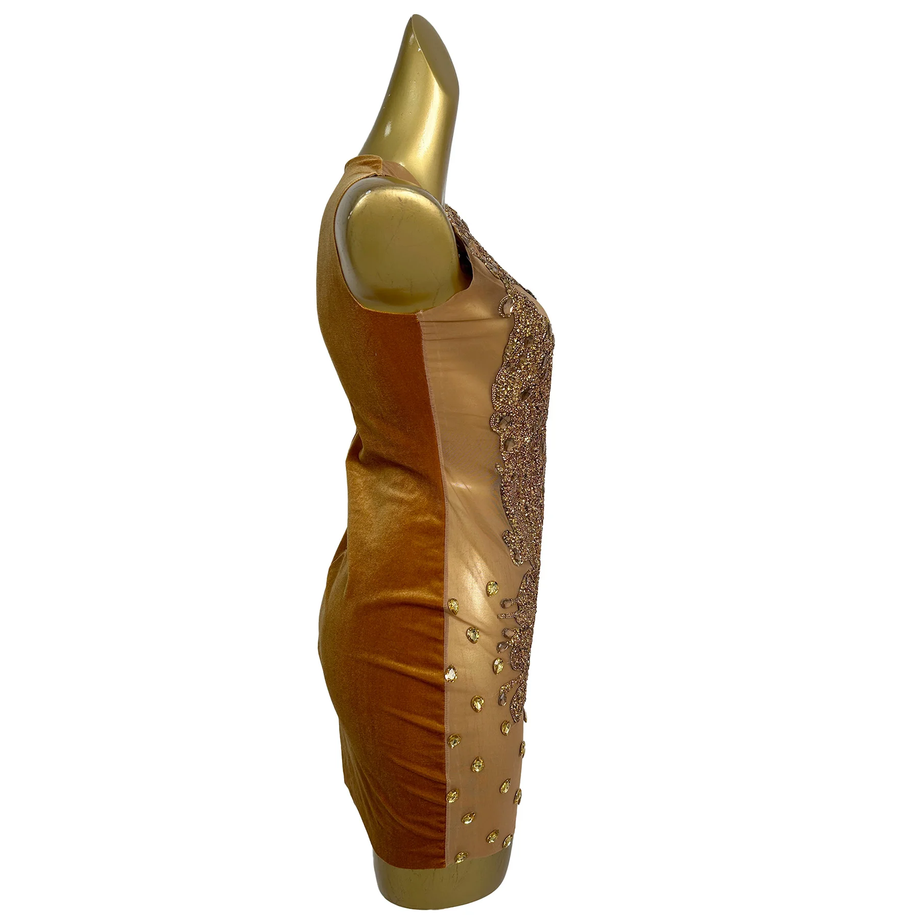 

Fashion Show Cocktail Dress Sparkly Rhinestone Mini Dress Sexy Women Ladies Latin Dance Team Dress Club Bar Stage Outfit Jinbi