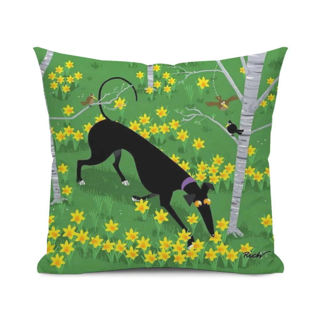 

Daffodil Hound Cushion Cover 45x45cm Home Decor Sofa Pillow Home Pillowcase