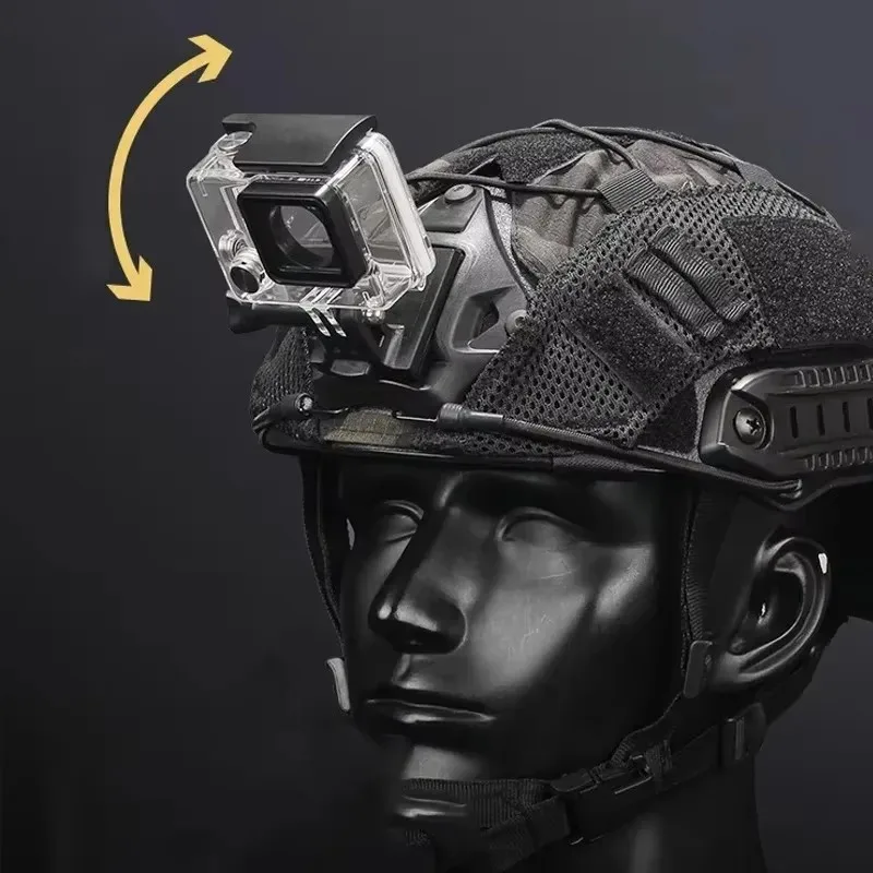 Tactical Helmet NVG Mount Adapter for GoPro Hero Front Action Camera Stand Fixed Install Airsoft Helmet Bracket Base Accessories