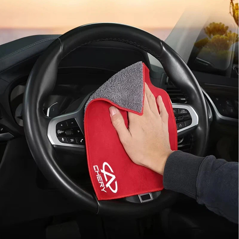 Super Absorbent Microfiber Car Cleaning Towel Quick‑Dry For Chery Tiggo 7 Pro 8 5X QQ IQ Fulwin Arrizo Auto Accessories