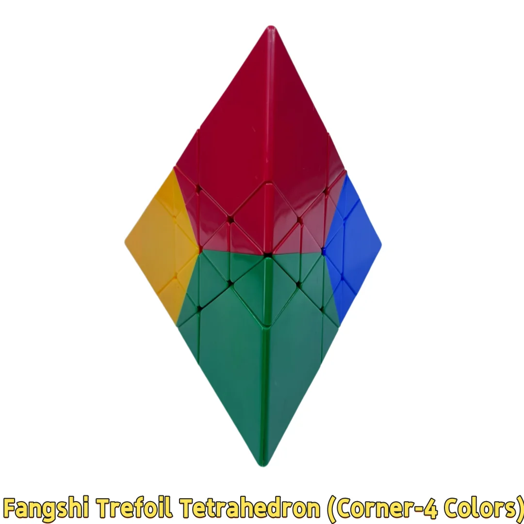 FangShi Three Leaf Pyramid Magic Cube Rhombohedron III Trefoil Tetrahedron Strange Shape Professional Puzzle Toys