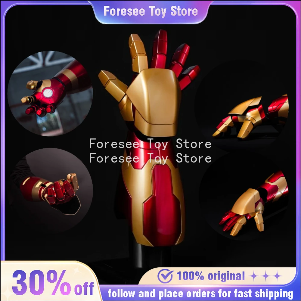 

The Avengers Movie Figure Iron Man 32cm New Arm Peripheral Wearable Glow Model Desktop Decorate Ornaments Birthday Gifts Toys