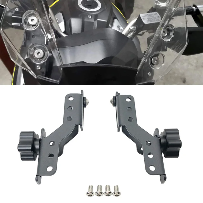 

DL1000 Windscreen Adjusters Motorcycle CNC Windshield Bracket Fit For Suzuki V-strom DL 1000 VSTROM DL 1000 2017-2019 Motorcycle