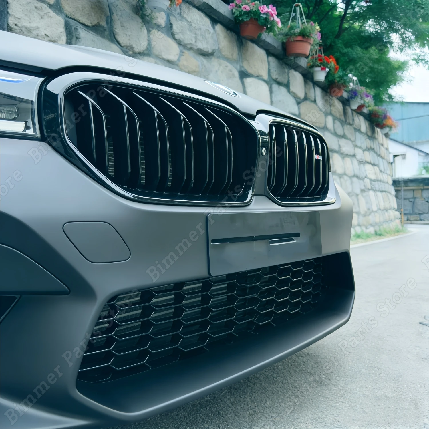 

Dual Slats Kidney Grill For BMW 5 Series G30 G31 520i 520d 530i 530d 540i F90 M5 Facelift 2021-2023 Tuning Front Bumper Grilles