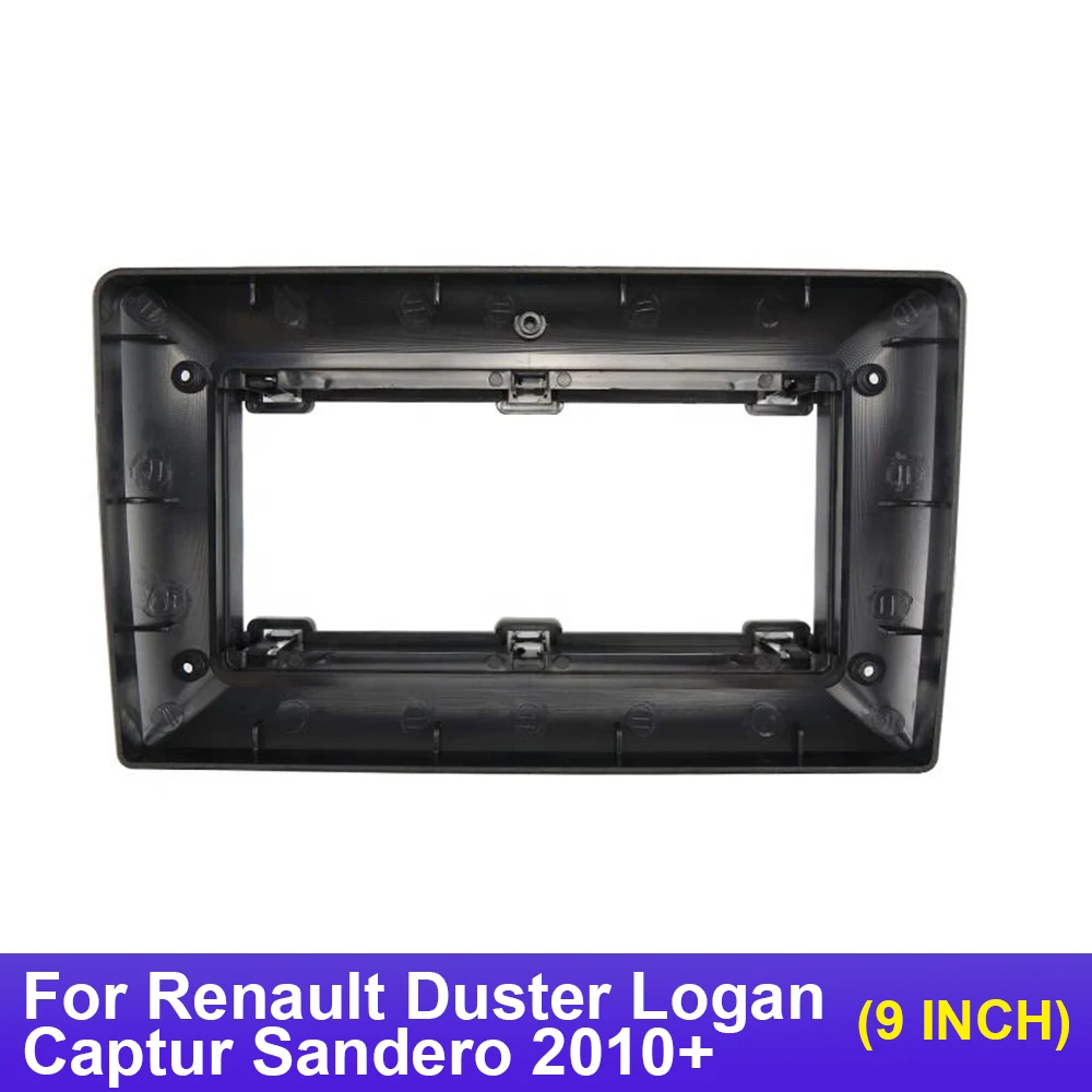

Автомобильный аудио 9-дюймовый адаптер для рамки DVD с большим экраном для Renault Duster Logan Captur Sandero 2Din, комплект рамки панели для установки приборной панели