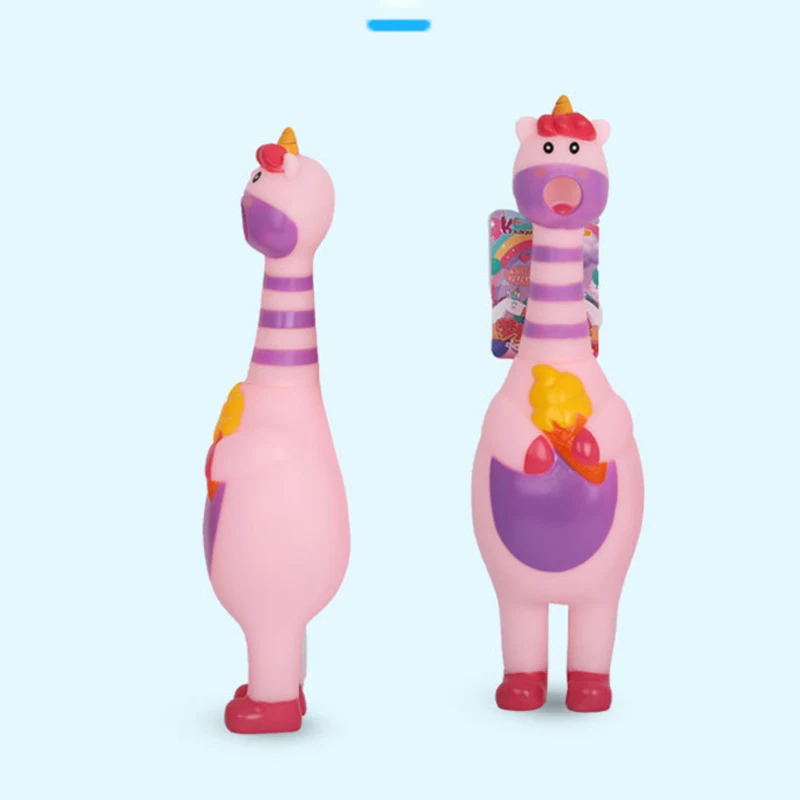 Creative Cartoon Cute Dream Unicorn Pony Pinch Will Sound Toys Children's Unicorn Modelling Venting Prank Whole Person Toy Gift