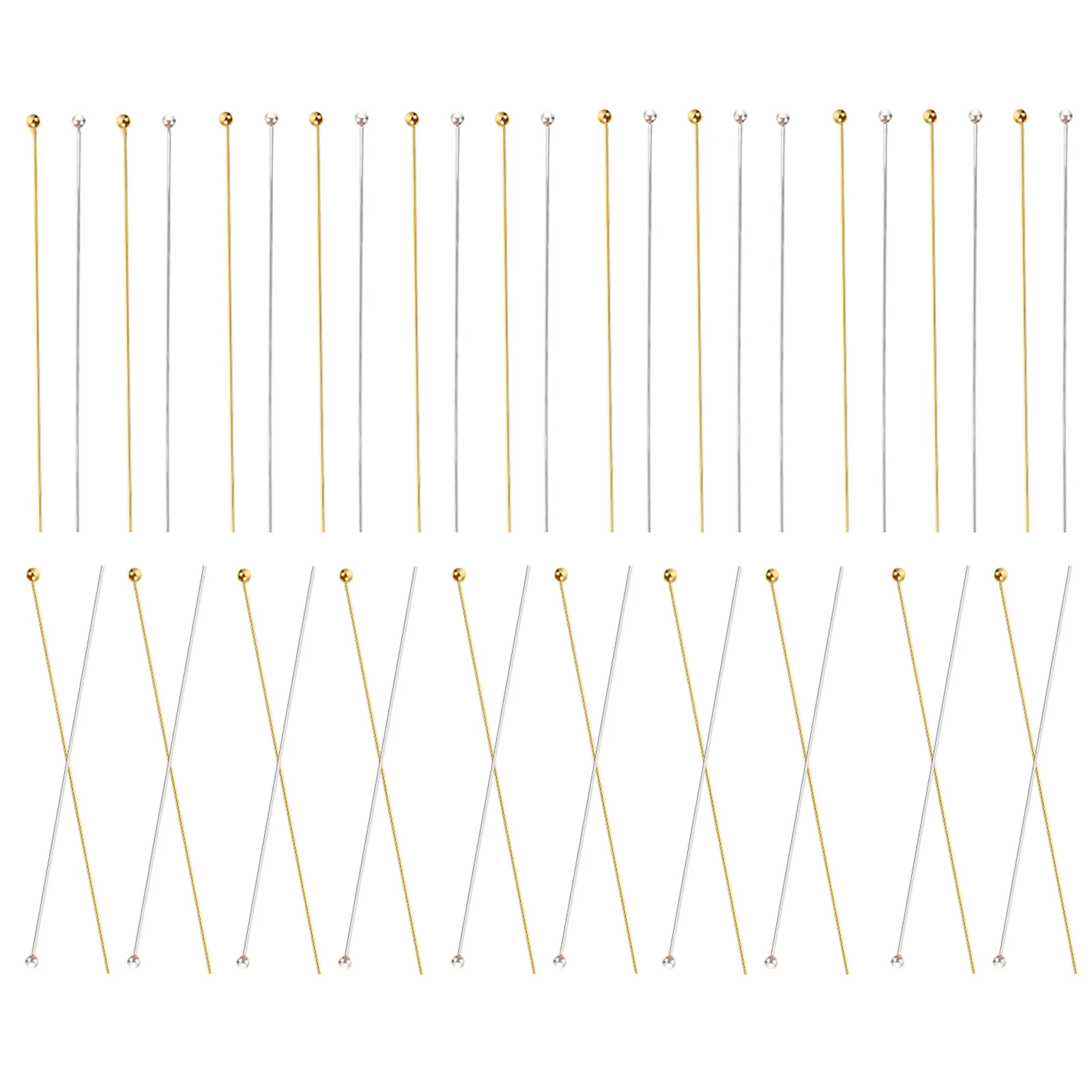 

1 Box Metal Ball Head Pins Stainless Steel DIY Jewelry Headpins for Earring Necklace Bracelets Craft Making Tools